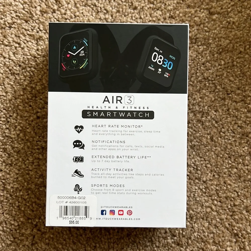 NEW iTouch Wearables Air 3 Smart Watch